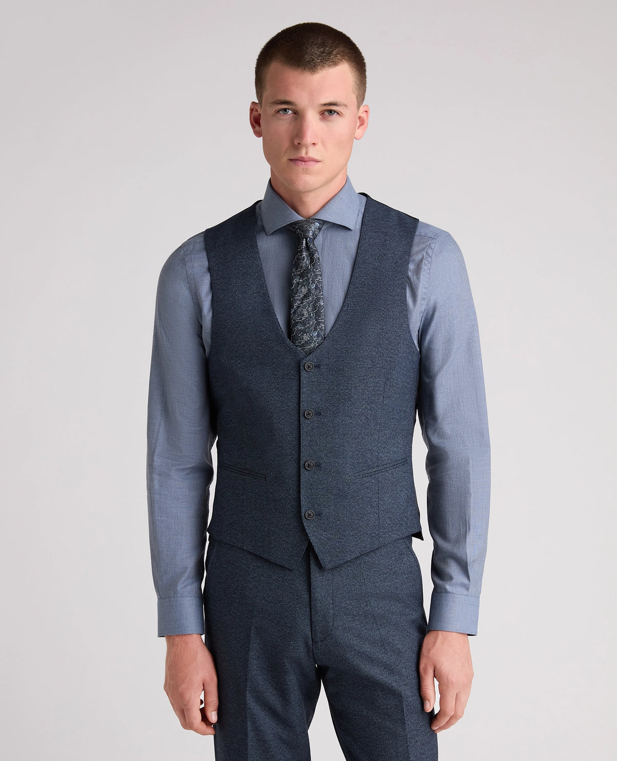 Remus Uomo Monza J Waistcoat - Blue 4_52744_27_00