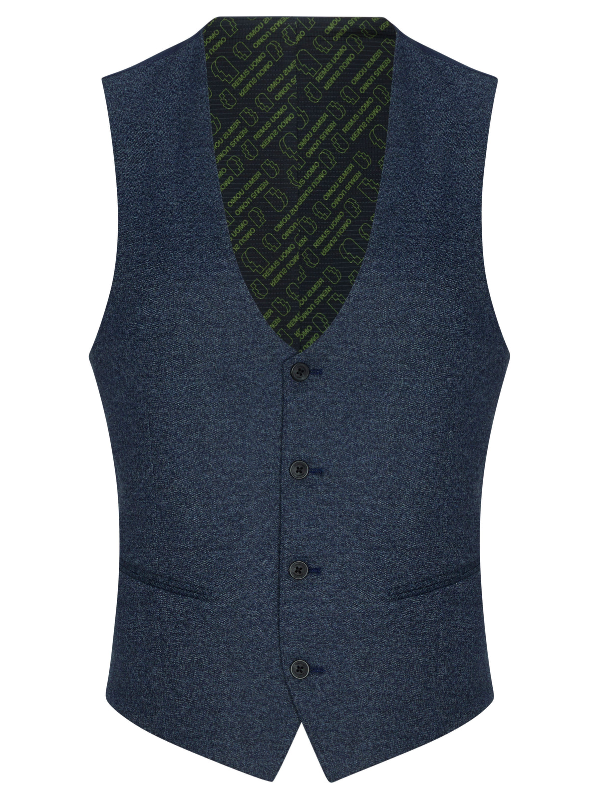 Remus Uomo Monza J Waistcoat - Blue 4_52744_27_01