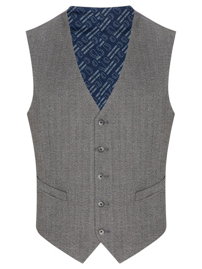 Remus Uomo Peppe Waistcoat - Grey 4_52746_07_01_1