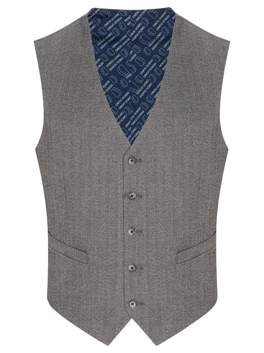 Remus Uomo Peppe Waistcoat - Grey 4_52746_07_01_1