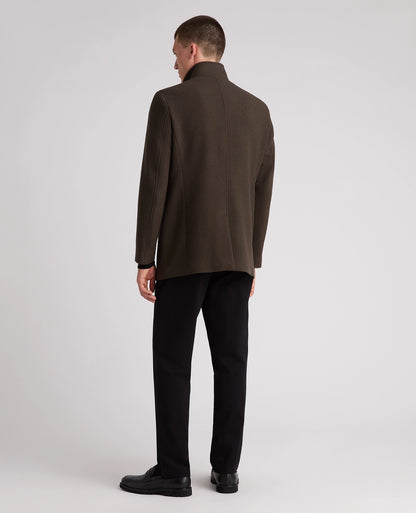 Remus Uomo Jonah Wool-Blend Overcoat - Dark Green 4_90374_38_03