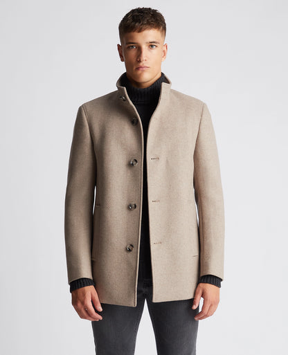 Remus Uomo Jonah Wool-Blend Overcoat - Taupe 4_90374_96_00