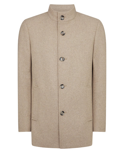 Remus Uomo Jonah Wool-Blend Overcoat - Taupe 4_90374_96_01