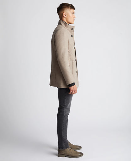 Remus Uomo Jonah Wool-Blend Overcoat - Taupe 4_90374_96_02