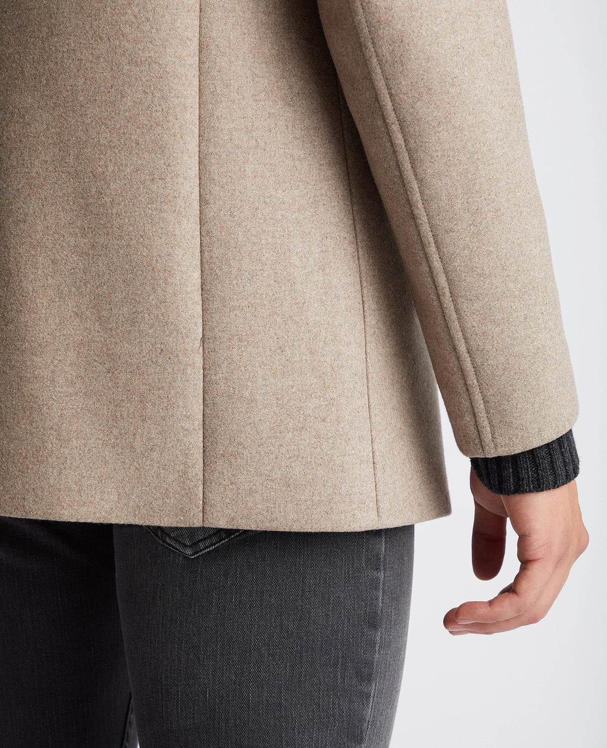 Remus Uomo Jonah Wool-Blend Overcoat - Taupe 4_90374_96_06