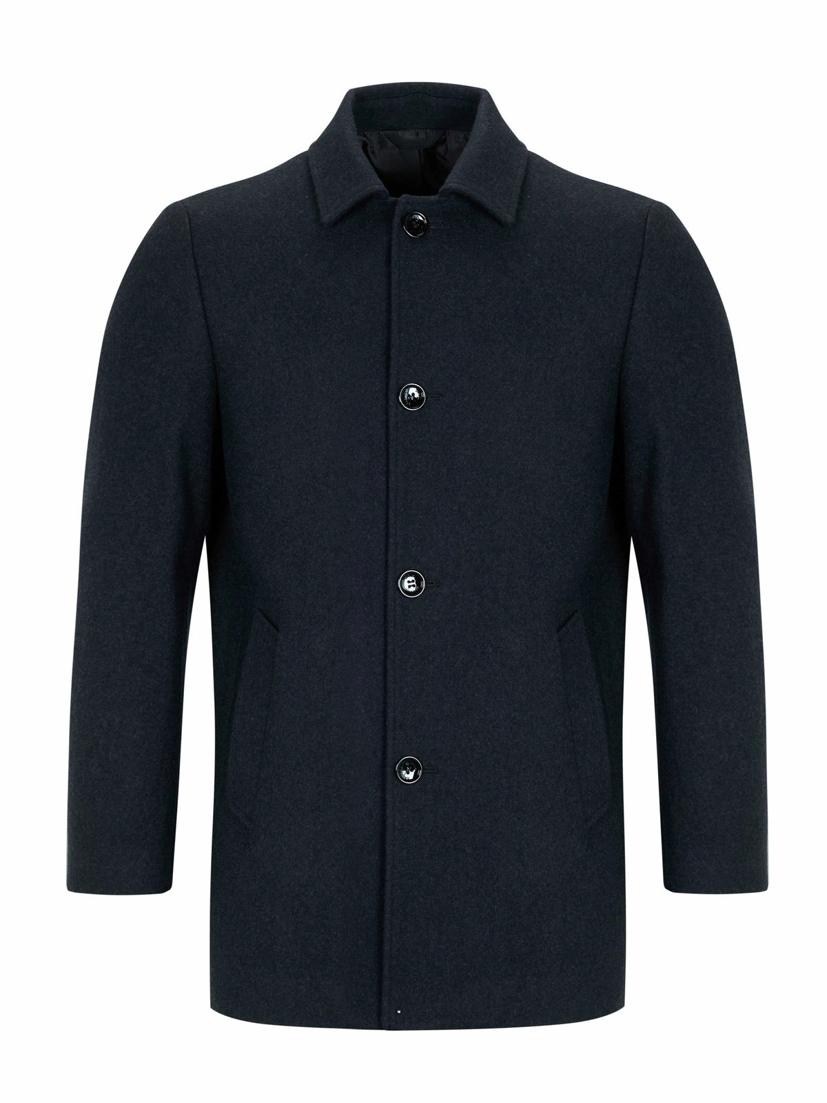 Daniel Grahame Bales Wool-Blend Overcoat - Charcoal 4_90605_09_01