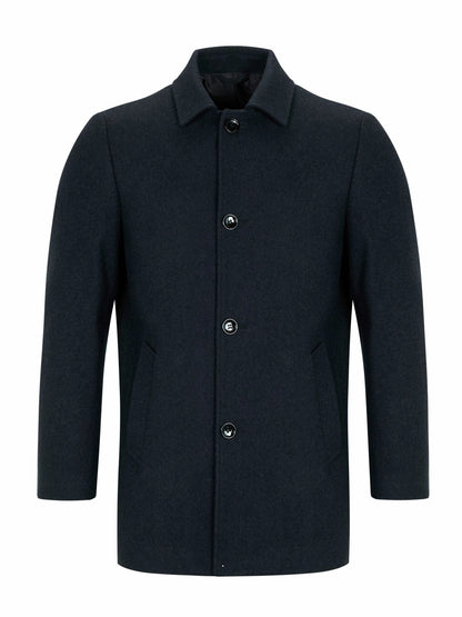 Daniel Grahame Bales Wool-Blend Overcoat - Charcoal 4_90605_09_01