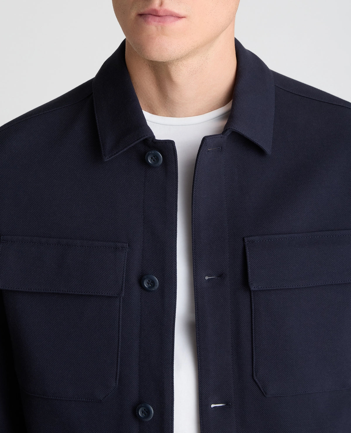 Remus Uomo Treviso Stretch Cotton Coat - Navy 4_90730_78_05