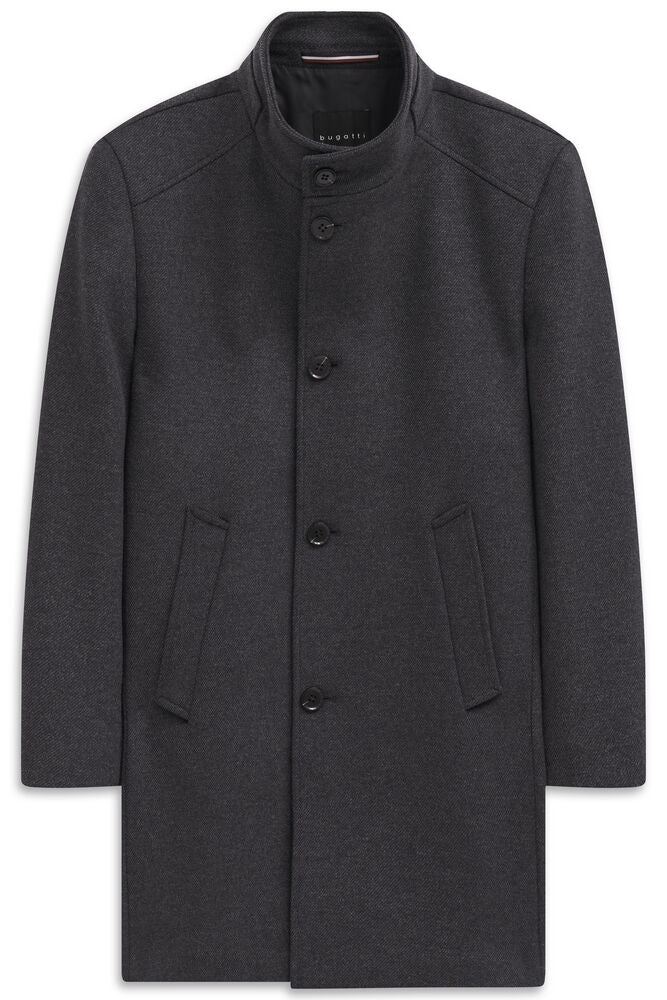 Bugatti Mens Wool Coat 821400 84201 - Navy 4ebe6727-5155-4560-8d35-23f12684a120
