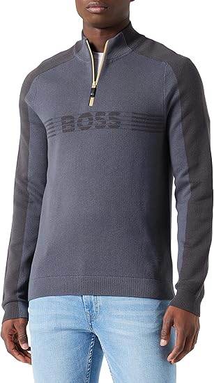 Hugo Boss Zirros Half Zip Sweater -dark Gey 50493768-1