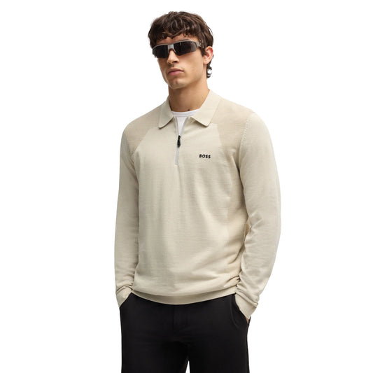 Hugo Boss Momentum_Lite_PL24 Pullover - Beige 505206042841