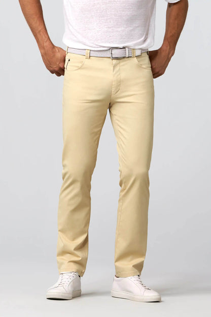 Meyer 223 Oslo Cotton Trousers 1-5054/32 - Beige 5054-32-1