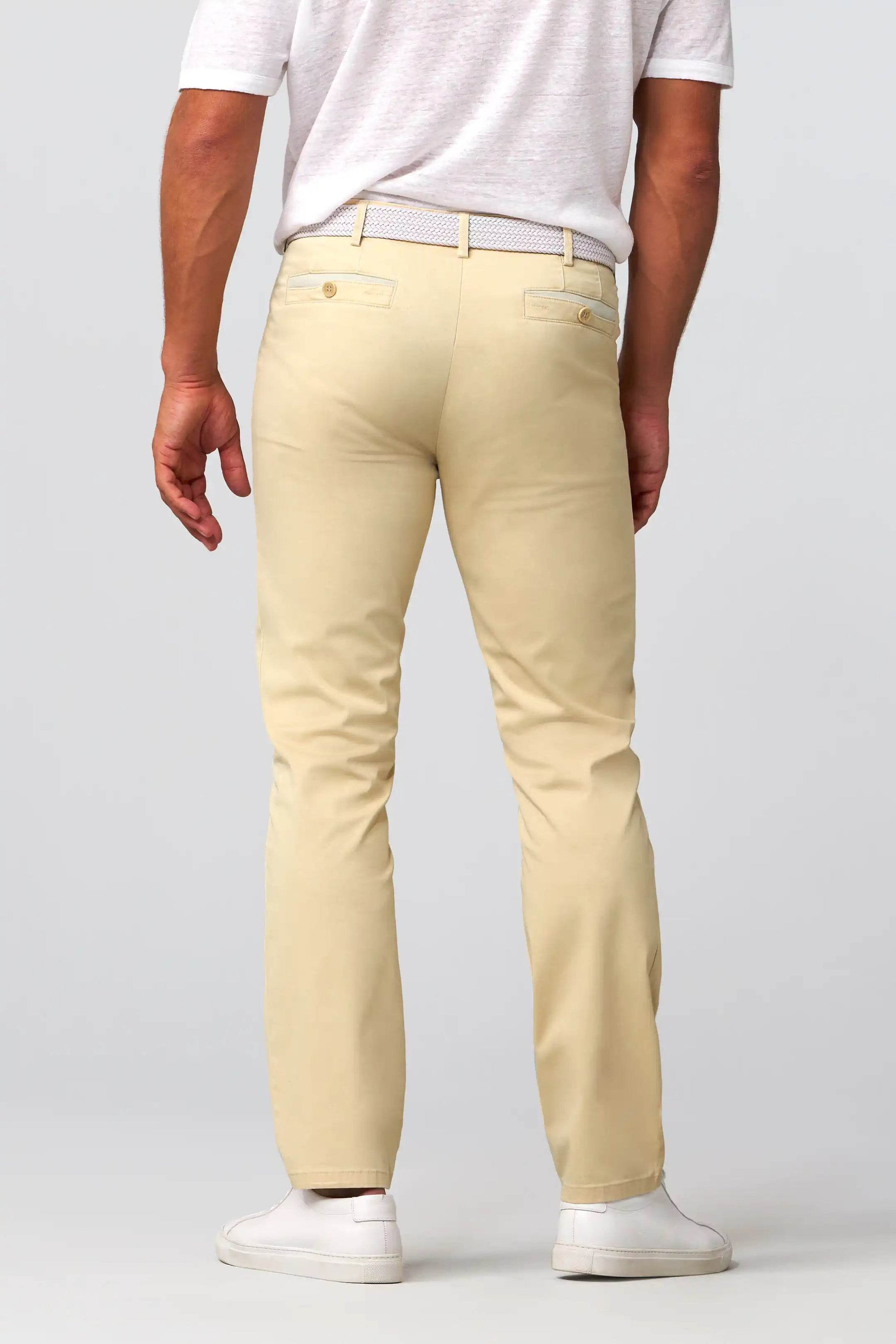 Meyer 223 Oslo Cotton Trousers 1-5054/32 - Beige 5054-32-3