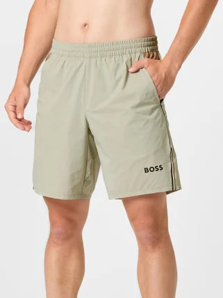Hugo Boss Regular Fit Shorts S_t-match - Beige 50541370-271-1