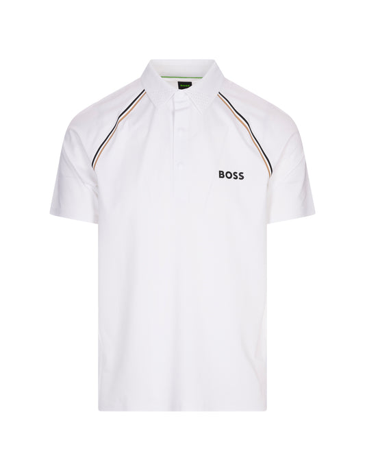 Hugo Boss BOSS Patteo TOC Golf Polo Shirt - White 505433331001