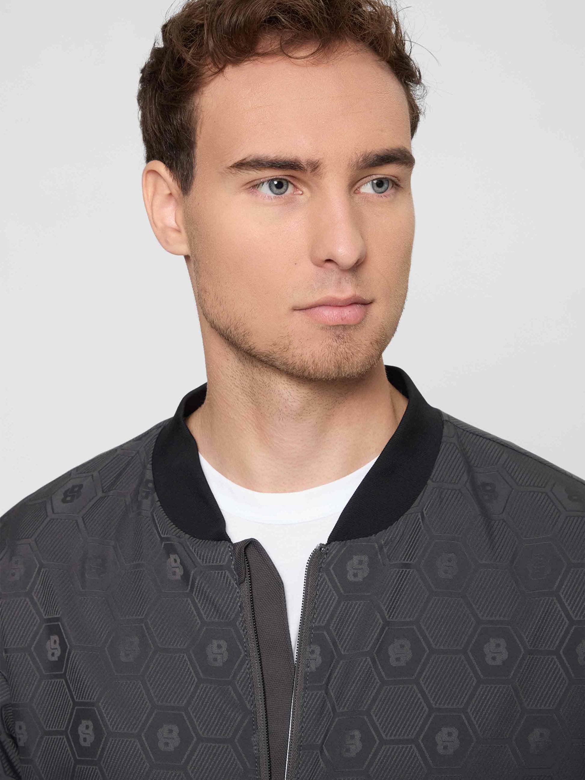 Hugo Boss Water-repellent Bomber Jacket - Dark Grey 505471810273