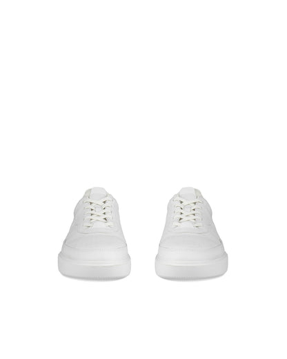 Ecco Street Court Leather Trainers - White 539814-52292-front_pair_eCom