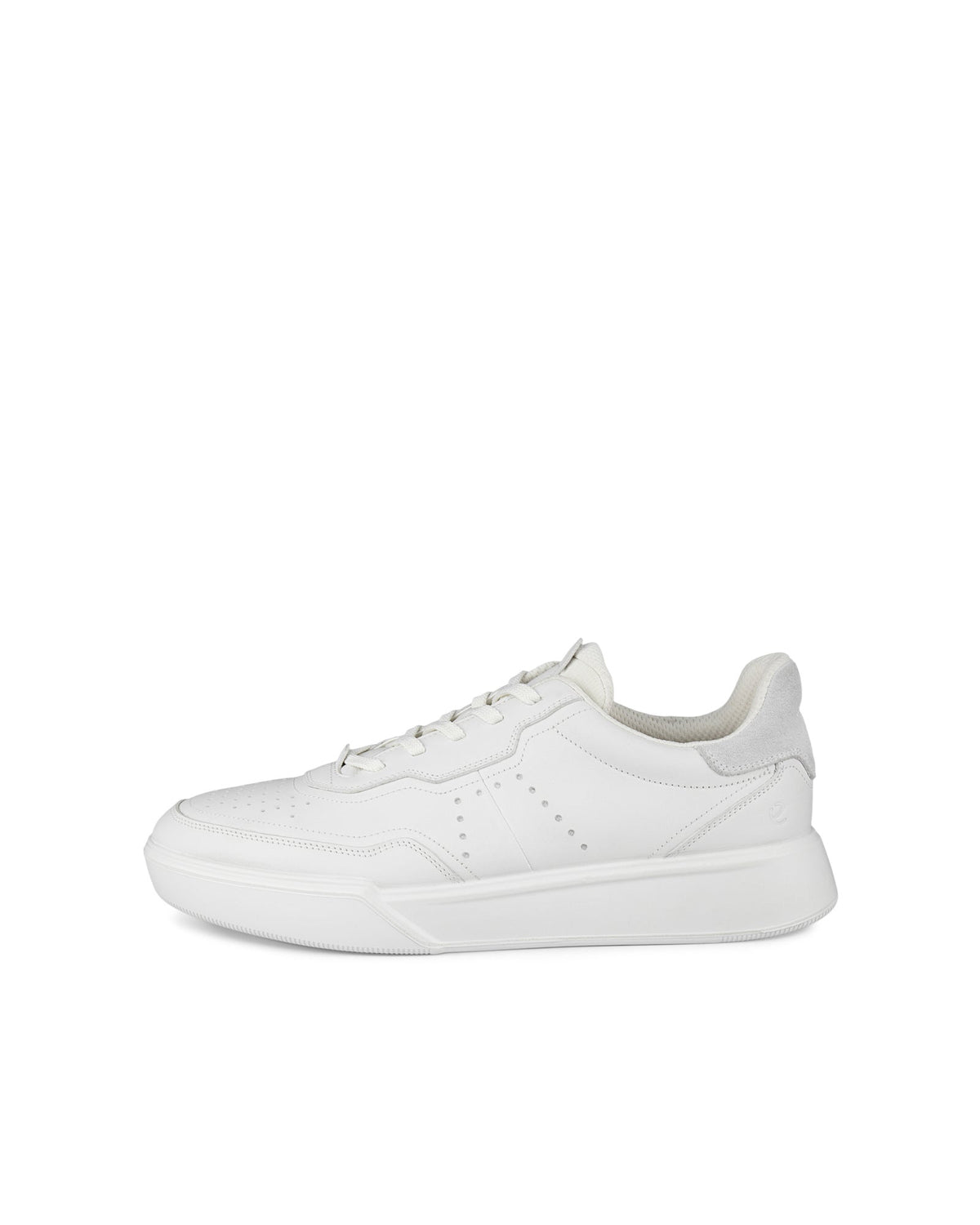 Ecco Street Court Leather Trainers - White 539814-52292-o_eCom