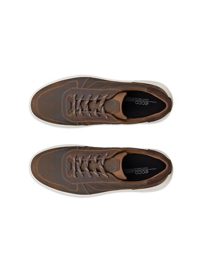 Ecco Move Nubuck Trainers - Brown 551624-51764-top_left_pair_eCom