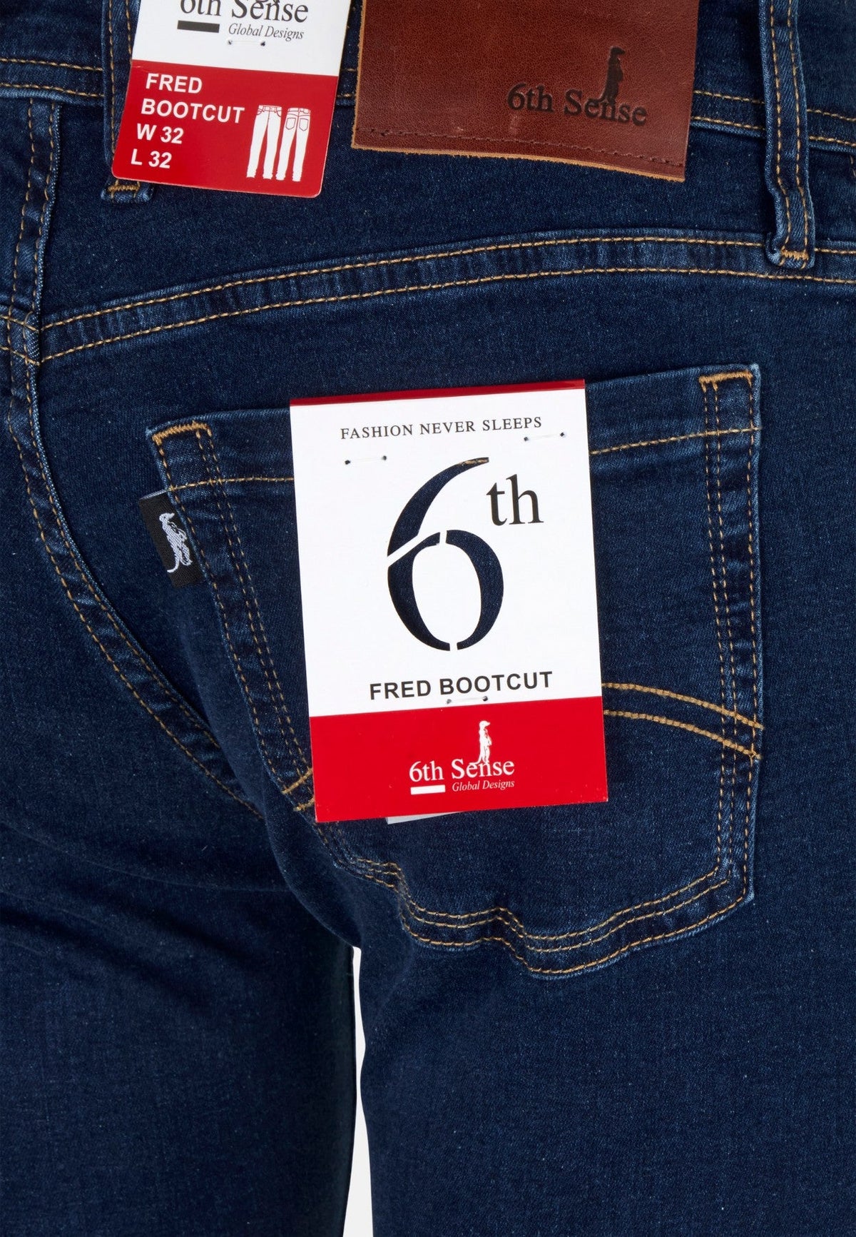 6th Sense Fred Bootcut Jeans - Night-time Blue 6thSenseFredbootcutJeans_Night-timeblue_4