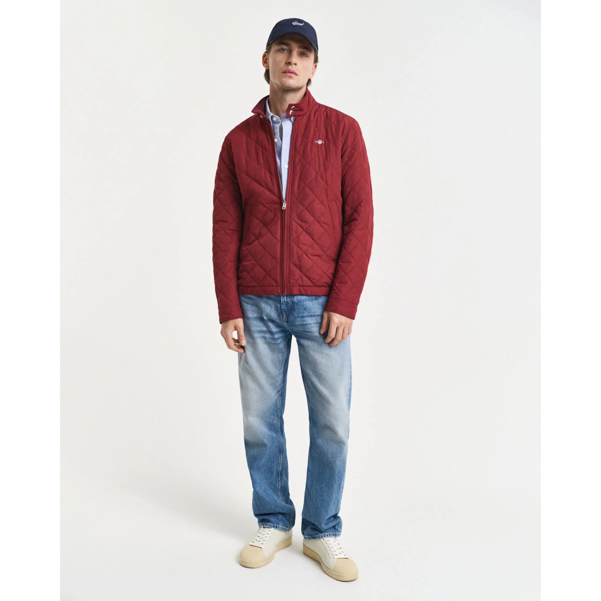 Gant Quilted Windcheater Jacket - Plumped Red 70063406043