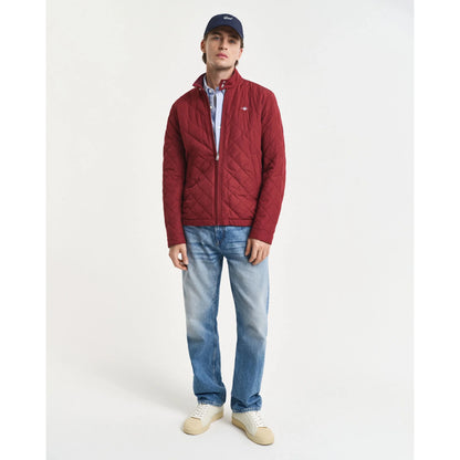 Gant Quilted Windcheater Jacket - Plumped Red 70063406043