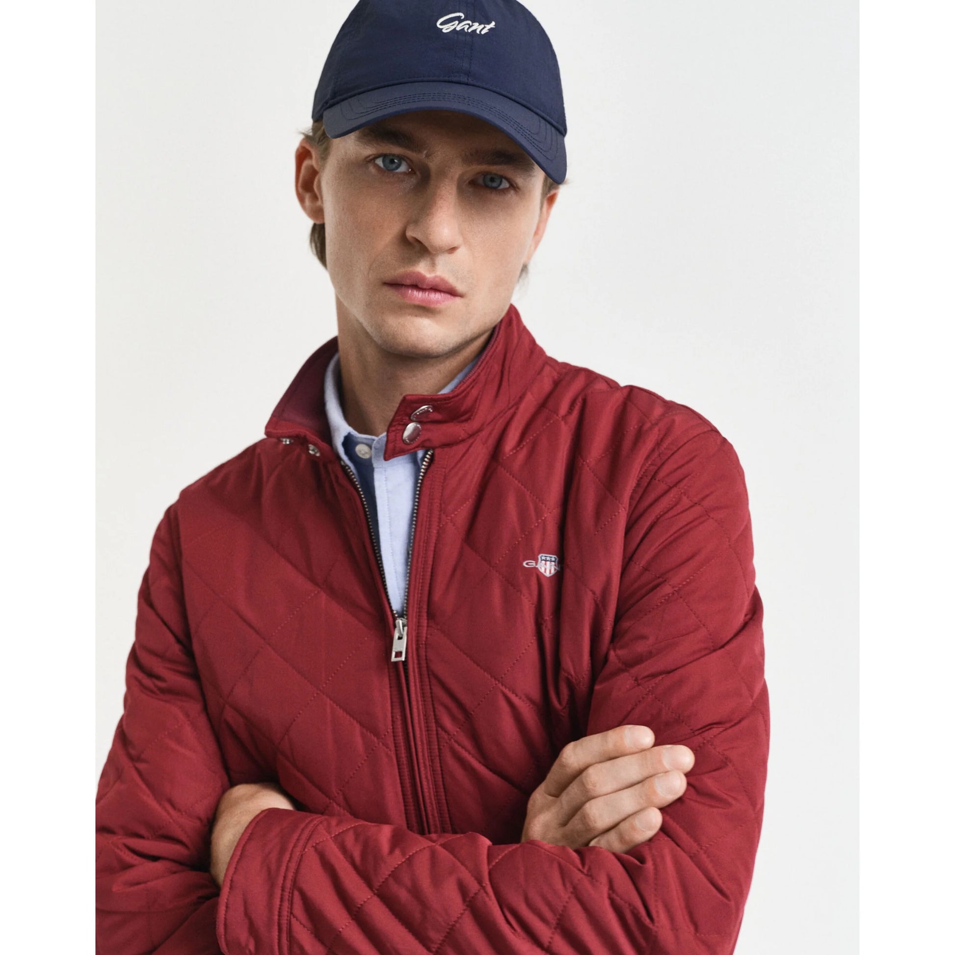 Gant Quilted Windcheater Jacket - Plumped Red 70063406044