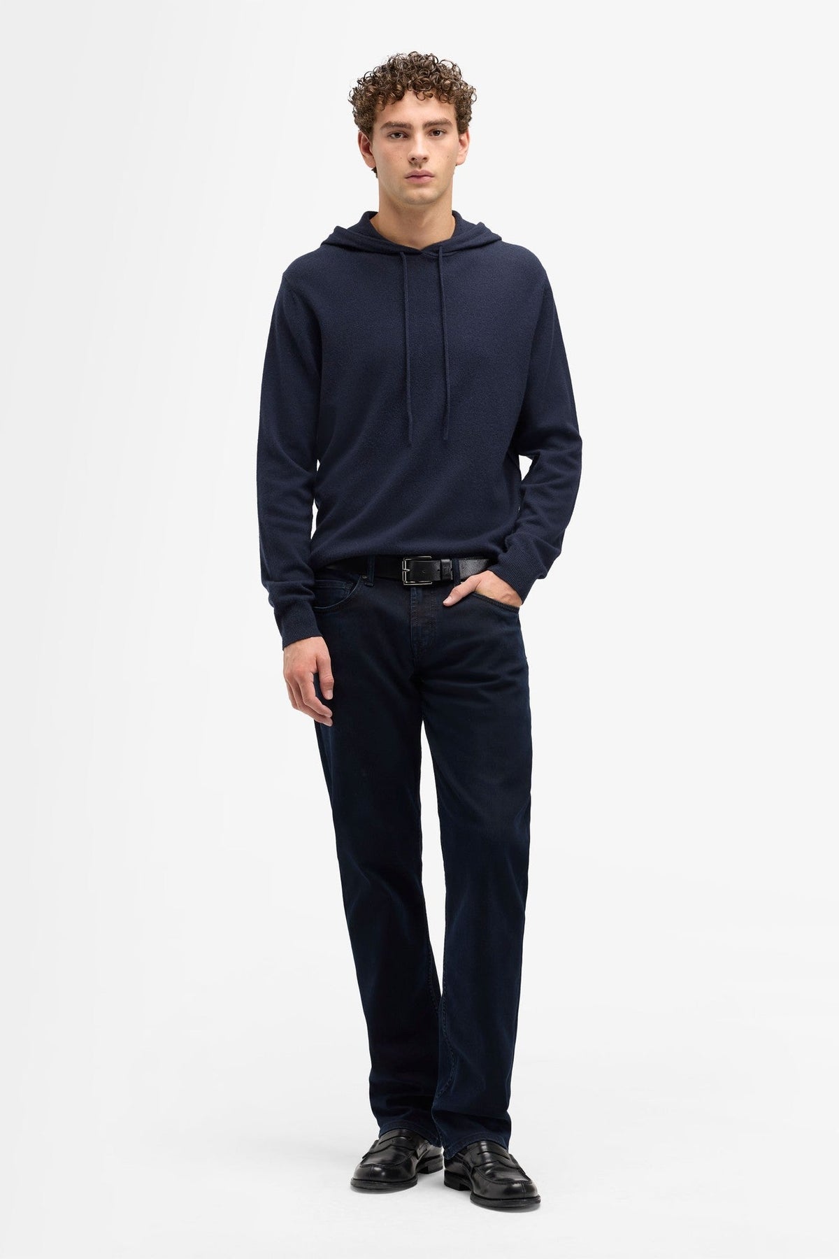 7 For All Mankind Standard Luxe Performance Jeans - Blue Black 7T519B78_XXB_2