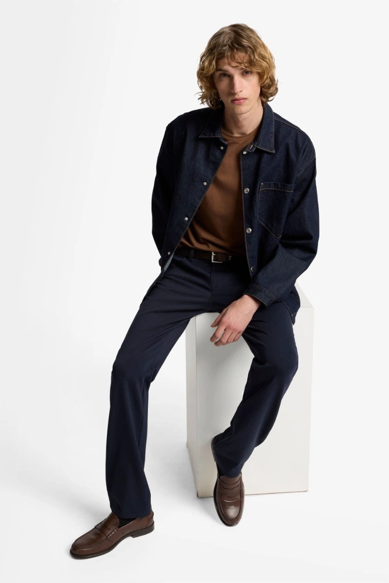 7 For All Mankind The Straight in Luxe Performance Knit Jeans 7TE70E23-1LT-7