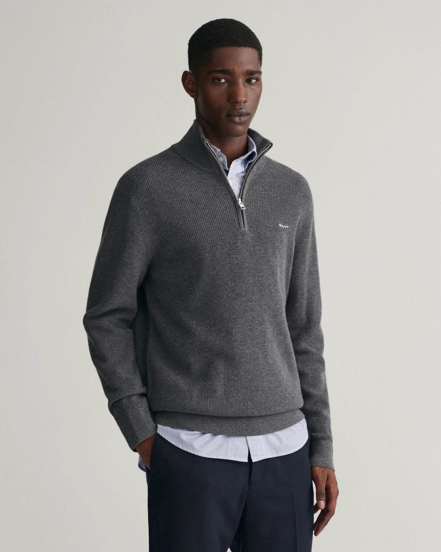 Gant half zip knit jumper sale