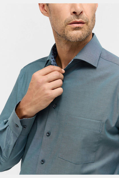 Eterna Modern Fit Oxford Shirt - Green 8134-X15K-22_3_1600