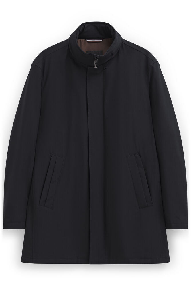 Bugatti Mens Poplin Coat 838200 81043 - Navy 862a50e0-a8fd-4a08-9f7b-6107359d651b