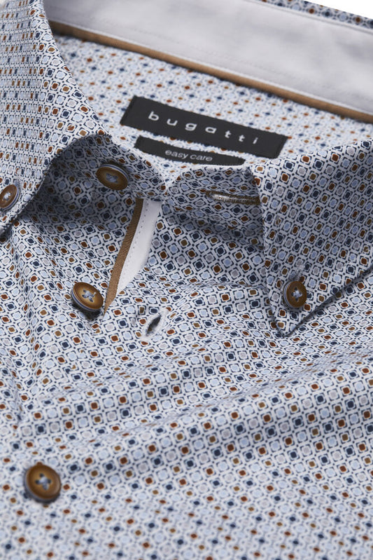 Bugatti Short Sleeve Shirt 9450 58502a 370 - Blue 945058502abugatti-2