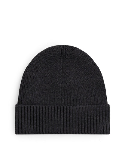 Tommy Hilfiger Flag Beanie with Cashmere - Charcoal Grey AM0AM12796_PA7_alternate1_ay