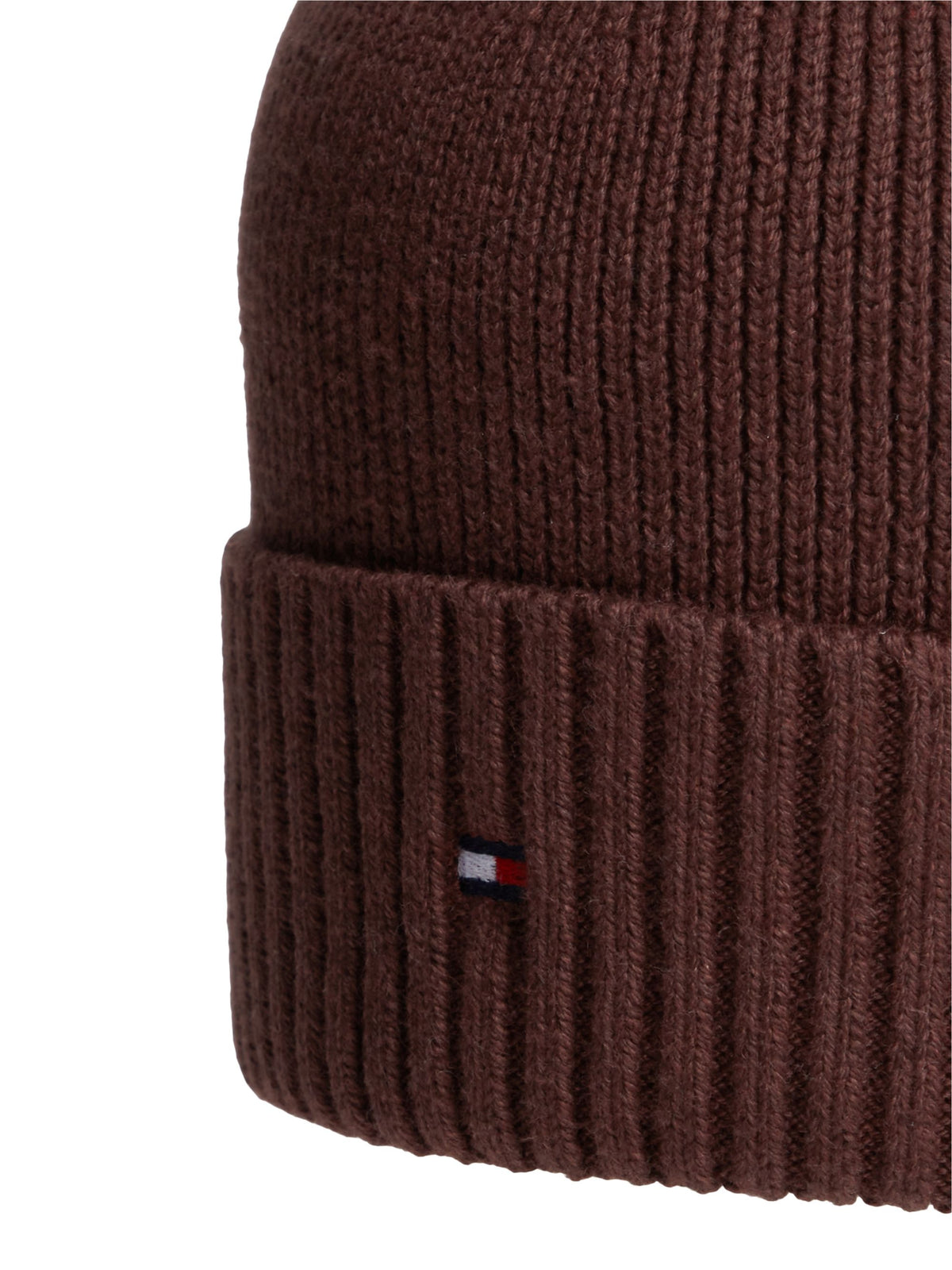 Tommy Hilfiger Flag Beanie with Cashmere - Wine AM0AM12796_XIU_alternate2_ay