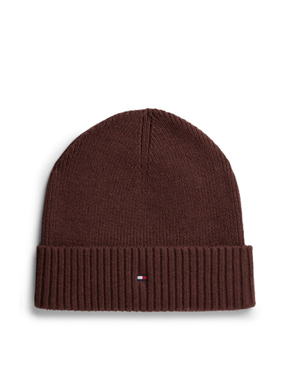 Tommy Hilfiger Flag Beanie with Cashmere - Wine AM0AM12796_XIU_main_ay
