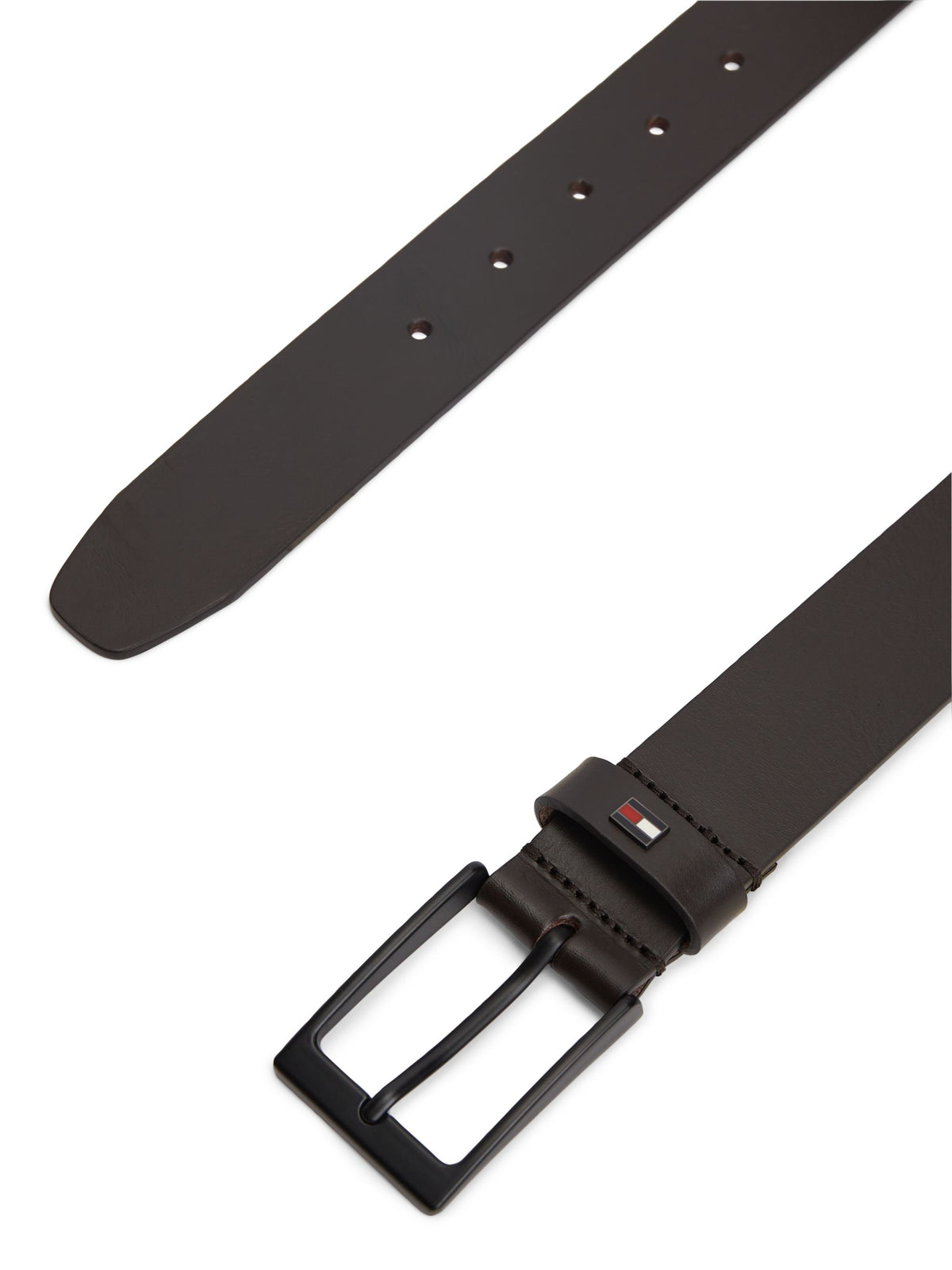 Tommy Hilfiger Tonal Leather Belt 3.5cm - Dark Brown AM0AM13016_0HD_alternate1_ay
