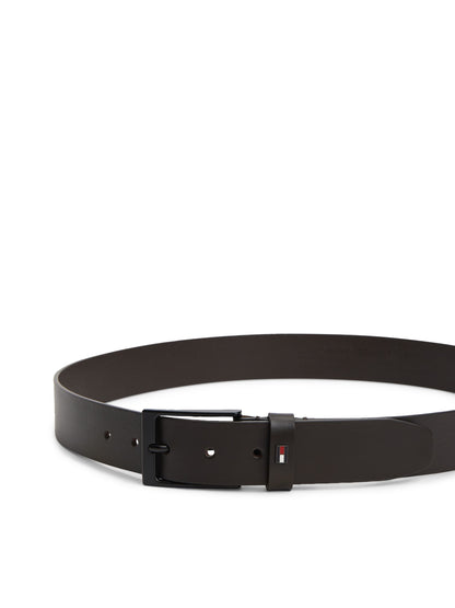 Tommy Hilfiger Tonal Leather Belt 3.5cm - Dark Brown AM0AM13016_0HD_alternate2_ay