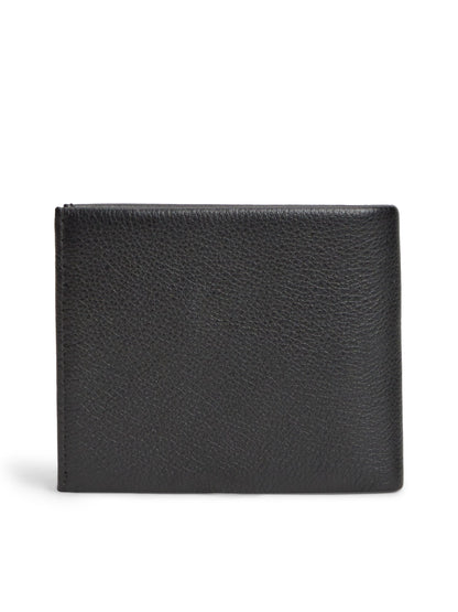 Tommy Hilfiger Corporate Leather Bifold Card and Coin Wallet - Black AM0AM14779_BDS_alternate1_ay
