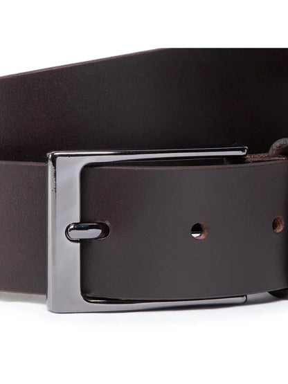 Tommy Hilfiger Layton Leather 3.5 Belt - Dark Brown Am0am103160hd-1