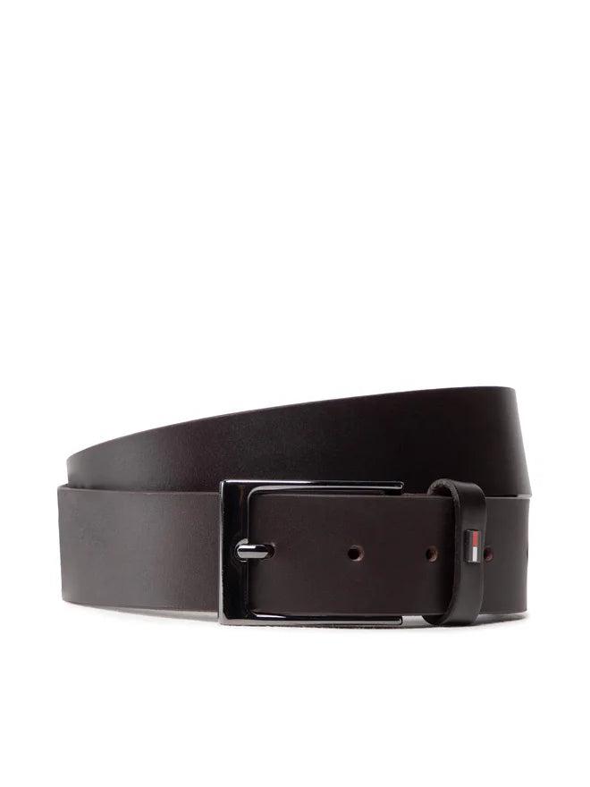 Tommy Hilfiger Layton Leather 3.5 Belt - Dark Brown Am0am103160hd-2