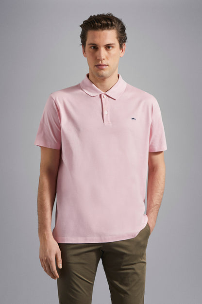 Paul & Shark Cotton Piqué Polo Shirt C0P1013 - Pink C0P1013-113-af-v