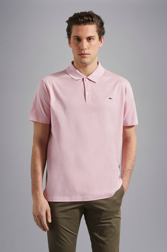 Paul & Shark Cotton Piqué Polo Shirt C0P1013 - Pink C0P1013-113-af-v