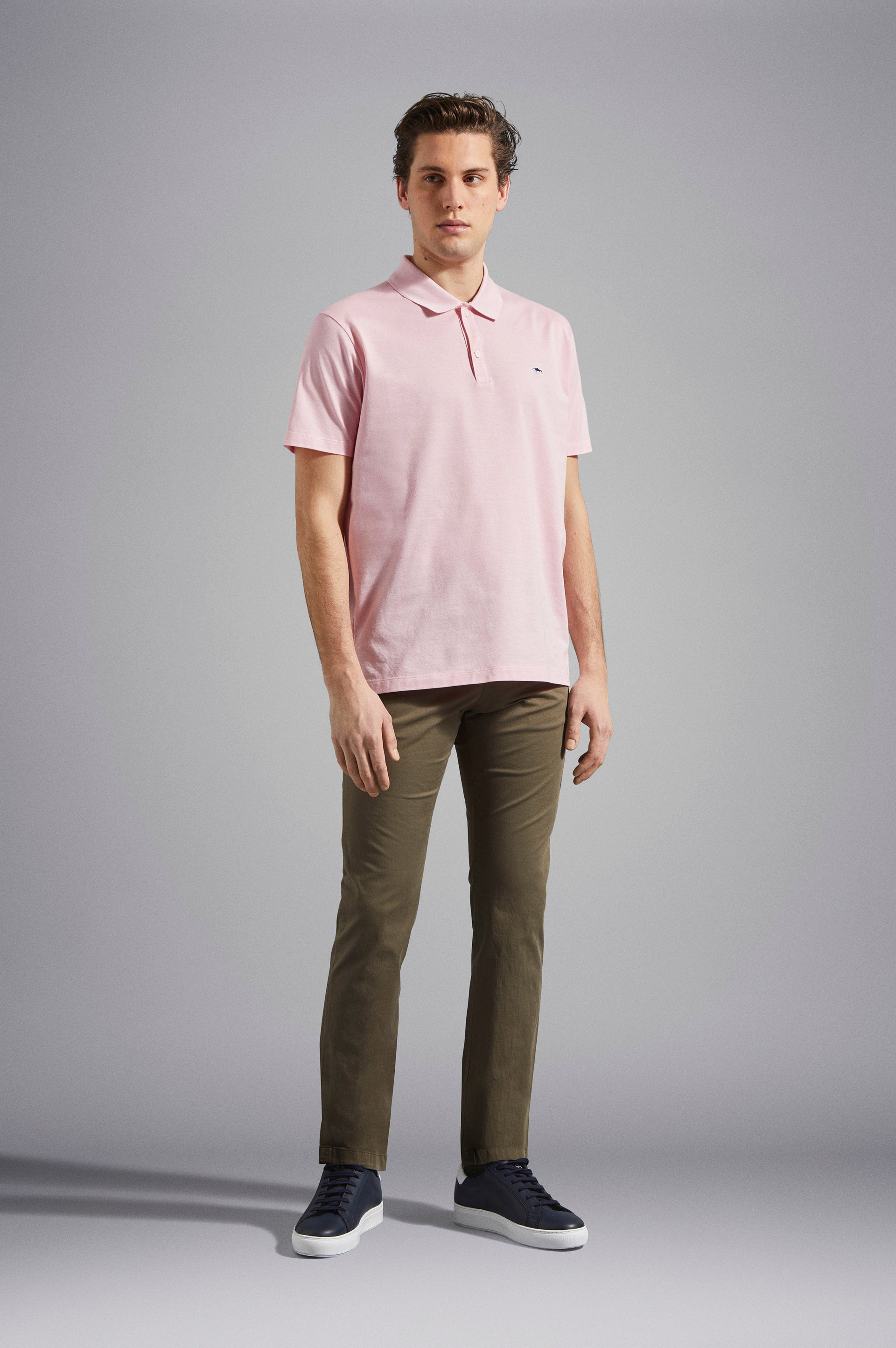 Paul & Shark Cotton Piqué Polo Shirt C0P1013 - Pink C0P1013-113-lf-v