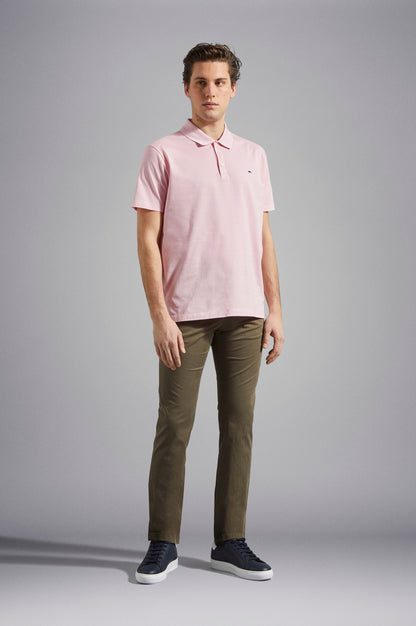 Paul & Shark Cotton Piqué Polo Shirt C0P1013 - Pink C0P1013-113-lf-v