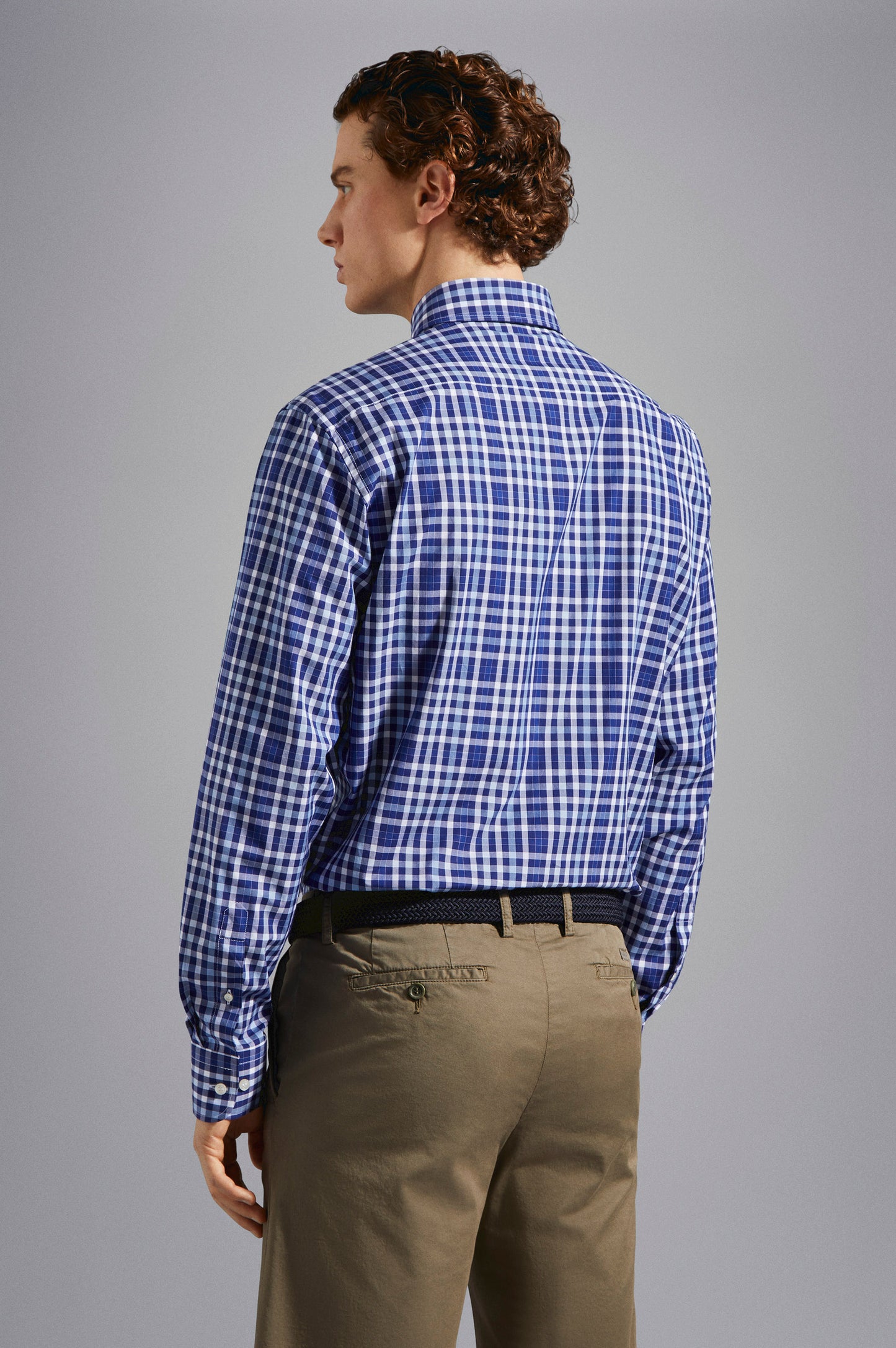 Paul & Shark Regular fit Cotton shirt - Blue Cobalt C0P3009-170-ab-v