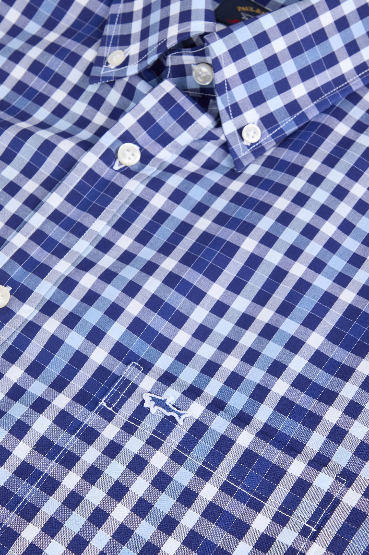 Paul & Shark Regular fit Cotton shirt - Blue Cobalt C0P3009-170-d-v