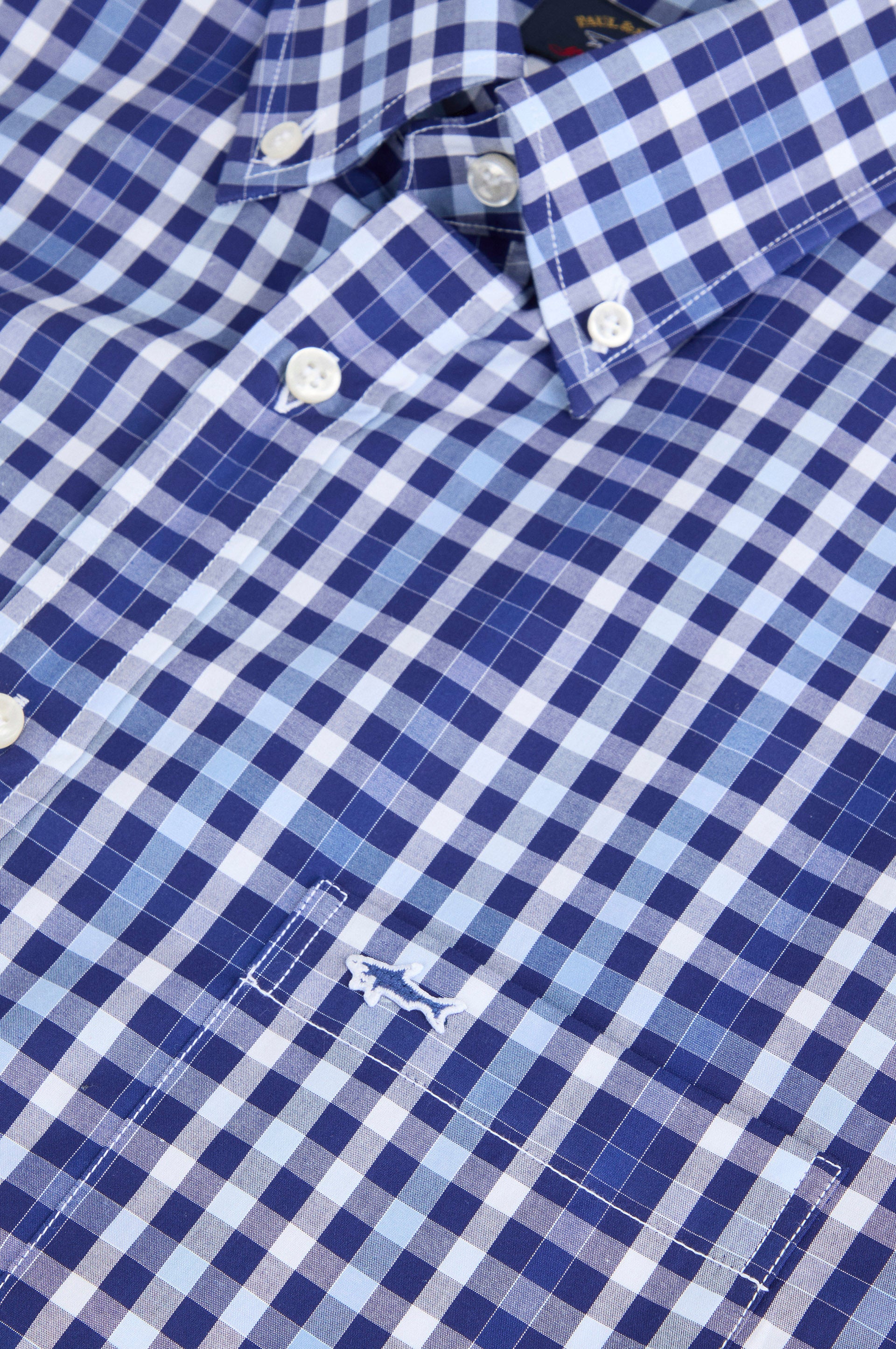Paul & Shark Regular fit Cotton shirt - Blue Cobalt C0P3009-170-d-v
