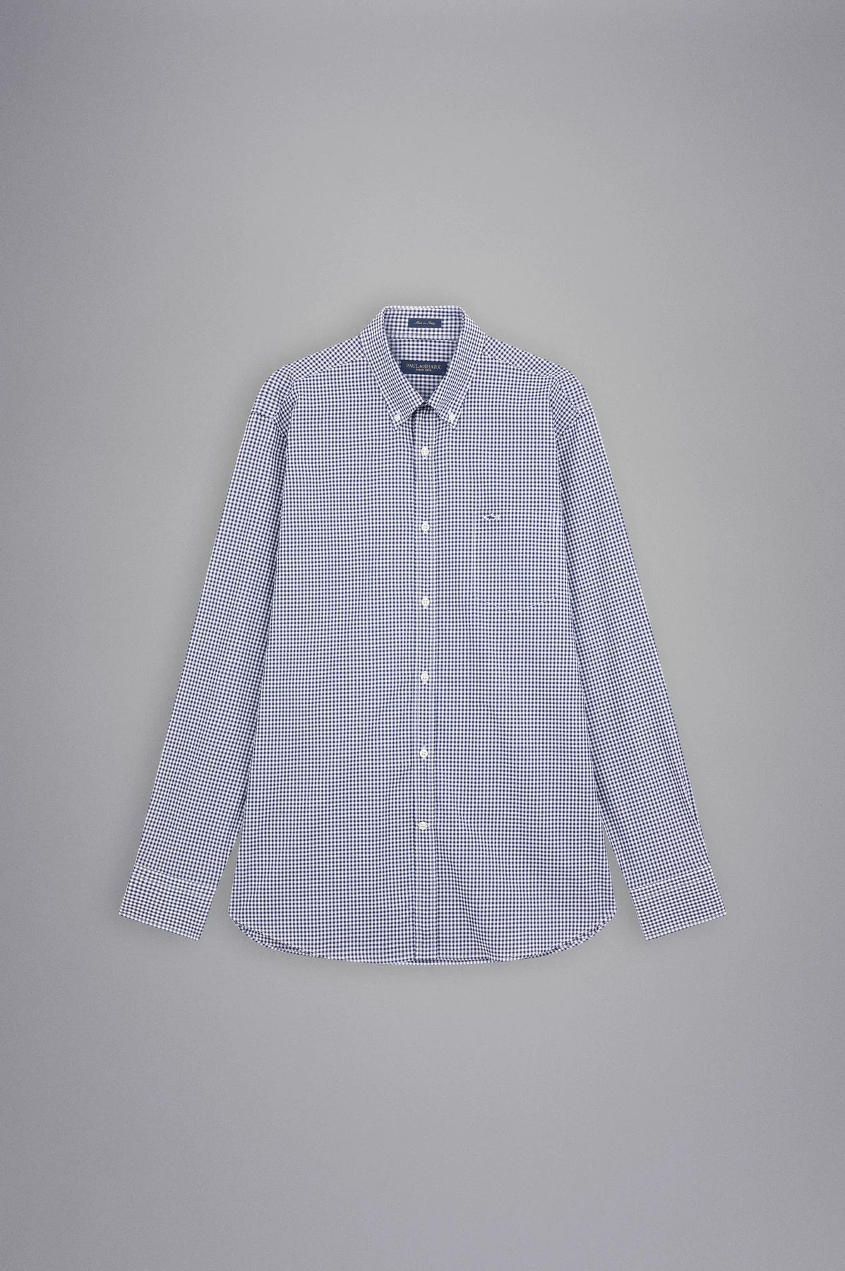 Paul & Shark Check Cotton Shirt C0P3004 - Navy C0p3004443-4