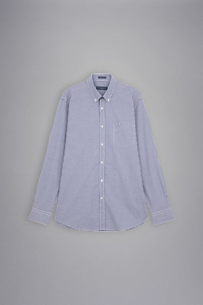Paul & Shark Check Cotton Shirt C0P3004 - Navy C0p3004443-4